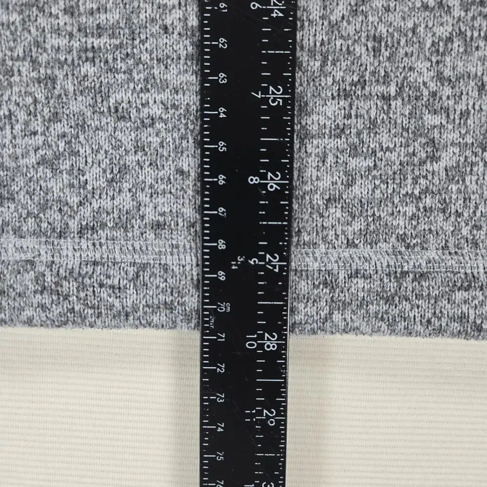 The North Face Gordon Lyon's 1/4 Zip‎ Fleece Gray Long Sleeve Sweater Size Large